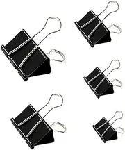 Binder Clips Assorted Sizes - Office Supplies - Bulldog Clips, Paper Clips - Organize Your Workspace Efficiently!