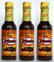 3 Bottles El Yucateco Hot Sauce, Chipotle Janapena Caribbean Red Green XXXTRA
