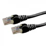 Dynamix PLK-C6A-5 Cat6 RJ45 Patch Lead - 5m - Black UTP - T568A - 250MHz - 24AWG - Slimline - Snagless - Gold Plated [PLK-C6A-5]
