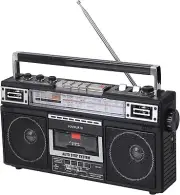 Stereo Portable Boombox USB FM/AM Cassette MP3 Player With Radio Bluetooth New
