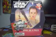 Star Wars Super 3D 4 Pack Disney 400 Puzzle Pieces Slightly Damaged Box NEW