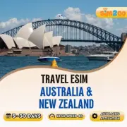 Australia & New Zealand Travel eSIM 5 to 30 days highspeed 4G data Unlimited 2G