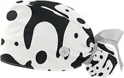 [YTYVAGT] 2-Pc,Gourd-Shaped Working Cap,Fisherman Hat with Buttons and Cotton Sweatband,Animal Abstract Art Print Pattern
