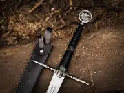 The Witcher Sword of Geralt of Rivia Sword, Witcher 3 White Wolf Sword Replica