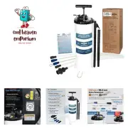 FIRSTINFO Patented 9L Pneumatic/Manual Oil/Fluid Changer Vacuum Extractor Pum...