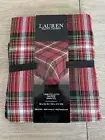 Lauren Ralph Lauren Red Plaid Christmas Tablecloth 60x84 Nappe Mantel, Rectangle
