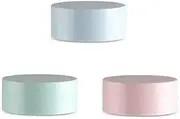 DNHCLL 3PCS 5ml High-grade Empty powder box,Travel Portable Plastic Empty Powder Case Make-up Loose Powder Puff Box Container With Sifter and Lids(Pink,Blue and Green)