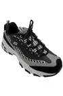 DVF x Skechers D'Lites Printed Lace-Up Sneakers Link Up Black/White