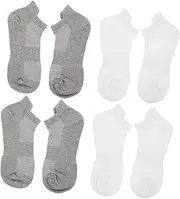 Baluue 4 Pairs Combed Cotton Socks Mens Cotton Socks No Show Running Socks Running Socks for Women Cotton Running Socks Summer Socks Cotton Ankle Sock Sports Breathable Stockings