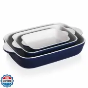 Sweejar Casserole Dishes for Oven, Ceramic Bakeware Set of 3, Lasagna Pan Dee