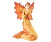 Autumn Angel Statue Sculpture Angel Wing Resin Ornament Garden Office Decoration Vintage Home Decor