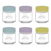 6pc Kilner Kids 110ml Glass Jar Baby Food Storage Container/Canister w/ Lid Set