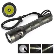Waterproof 1050LM Bright LED Diving Flashlight Scuba Torch lamp Underwater 150M
