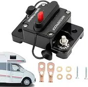 GkgWuxf Breaker Switches - 60 Amp Car Circuit Breaker with Manual Reset | Waterproof Current Overload Protection Supply for Rv, Suvs, Truck