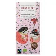 Organic Bennetto Dark Chocolate Raspberries 80g – Fresh, healthy organic delivery | Doorstep Organics