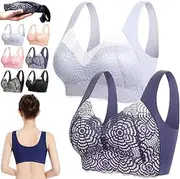[HUIQINGLI] Yifare Full-Coverage Bra, Yifare Bra for Older Women, Ribili Support Bra, Full Shape Seamless Lace Push Up Bra