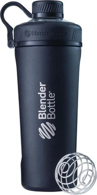 BlenderBottle Radian Shaker Cup Insulated Stainless Steel Water Bottle With Wire
