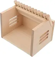 GANAZONO Small Animal Hideaway Hamster House Wooden Squirrel Shelter Pet Cage Hideout for Guinea Pig