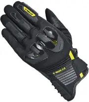Held Sambia 2 Motocycle Gloves, black-yellow, Size S M for Men Black Yellow