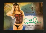 2013 Benchwarmer CASSIE CARDELLE Treasure Chest #23 Green Ink Auto PLAYBOY Sexy