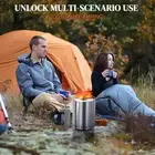 Portable Smokeless Fire Pit, 7.1x7.1x9.7in - Durable & Cozy Atmosphere