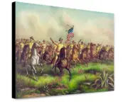 Canvas Print: Rough-Riders, Colonel Theodore Roosevelt, U.S.V. Commander