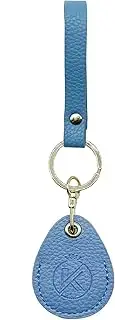 [KRSURERICHER] Leather Key Fob Holder, Access Card Key Chains RFID Protector, NFC Smart Key tag Case Keychain for Broken Key