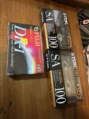 2 TDK SA 100 Tapes + Fuji Dr1 Tape