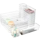 25Pcs Sundries Sorting Drawer Storage Box Set for Makeup Jewelries Gadgets