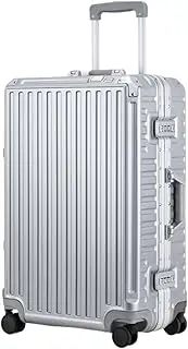[sdneNest] Carry-on Suitcase Luggage Hard Shell Checked Luggage with Aluminum Frame,No Zipper Suitcase with Spinner Wheels Carry-on Suitcases Carry On Luggages, 24in (D 24in)