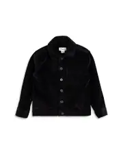 Miles The Label Boys' Black Corduroy Shirt Jacket - Little Kid