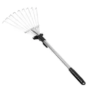 Adjustable Rake Yard Rake Rake Leaves Telescopic Leaf Rake Retractable Leaf Rake