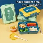 Food Container Easy to Clean Storing 4/5 Grids Portable Microwave Heating Food