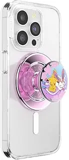 PopSockets Round Phone Grip Compatible with MagSafe, Adapter Ring Included, Phone Holder, Wireless Charging Compatible, Pokemon Fairy Type - Sakura Dreams