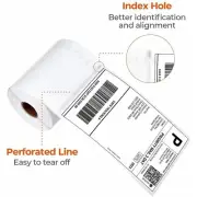 1 Roll 250/roll 4x6 Direct Thermal Shipping Labels for Zebra 2844 ZP450 Eltron