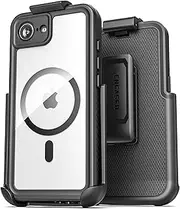 Encased Waterproof Case for iPhone 16e with Belt Clip Holster (Military Grade) Full Body Phone Case with Built-in Screen Protector and Port Covers (Compatible with MagSafe)