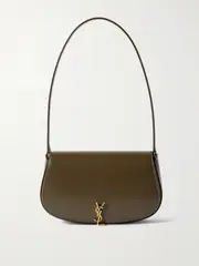 [SAINT LAURENT] SAINT LAURENT - Voltaire Mini Leather Shoulder Bag - Green - One size One size Green