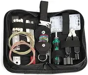 Guitar Repa g Tools Maintenance Tool Kit String Organizer Stainl Steel Ruler Guitars Picks Repa g Tools Bag for Guitar Ukulele Multicolor One Size
