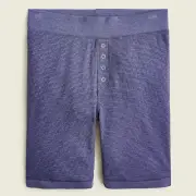 J. Crew NWT $59.50 Waffle Base-Layer / Pajama Shorts in Blue Ink Shadow | Sz S