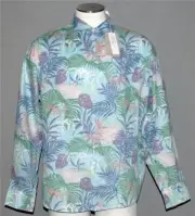 Tommy Bahama Tropical Caliente Graceful Sea Linen L/S Reversed Shirt Men's $130