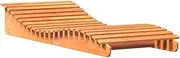 Camping Sunloungers Reclining Patio ChairsWax Brown Solid Wood Pine Sun Lounger (205x80x31.5 cm)