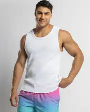 [Skylark] Skylark Men's Brightside Elastic Waist Shorts in Pastel Fade Size Medium M Pastel Fade