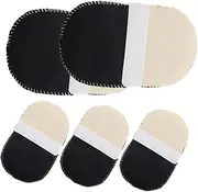 minkissy 5pcs Woolen Gloves Boot Cleaning Mitts for Sports Leather Shoes Multifunctional Polishing Mitts for Cars Furniture Bag Cleaning