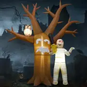 Giant Blow Up Inflatable Halloween Mummy Tree Lawn Decoration Outdoor LED Lights