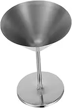 HOMOCONO Stainless Steel Cocktail Goblet with Elegant Finish Unique Design for Parties Celebrations Metal Drinking Cup Stylish Water Goblet for Unbreakable Use