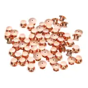 50pcs Metal Pin Backs Spring Loaded Pin keepers Locking Pin Keepers, Gold Rose