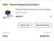 New Mailbox lock Password 20mm