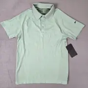 Fabletics Men The Training Day Polo Mens Small Bright Agave Stretch Short Sleeve