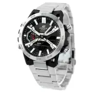 Casio EDIFICE Watch Men s ECB 2000D 1ADF Edifice Solar Black x Silver Anadigi Di