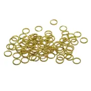 50 Pieces Split Brass Rings Small Key Rings Bulk Keychain Rings For Keys